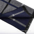 Long Style Plain Dyed Plaid Fashion Viscose Scarf